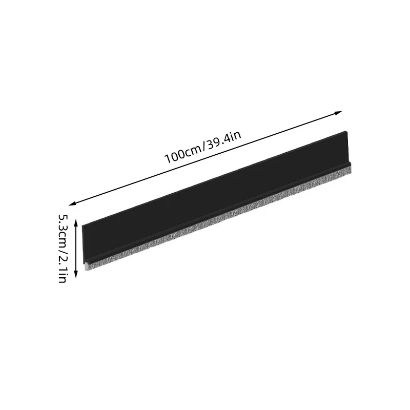 Door Stopper Door Bottoom Draft with Brush Wind Noise Reduction Seal Strip Under Door Sealing Blocker Guard Sealer Weatherstrip door stopper door bottom sealing strip