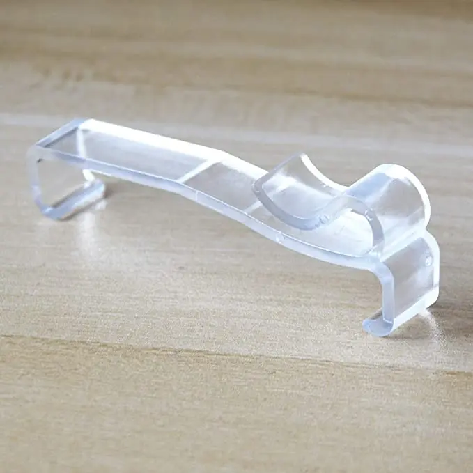 Valance Clips 10pcs 2-1/2'' Window Blinds Hidden Clip Clear Plastic for Horizontal Blinds Valance Retainer Holder 4
