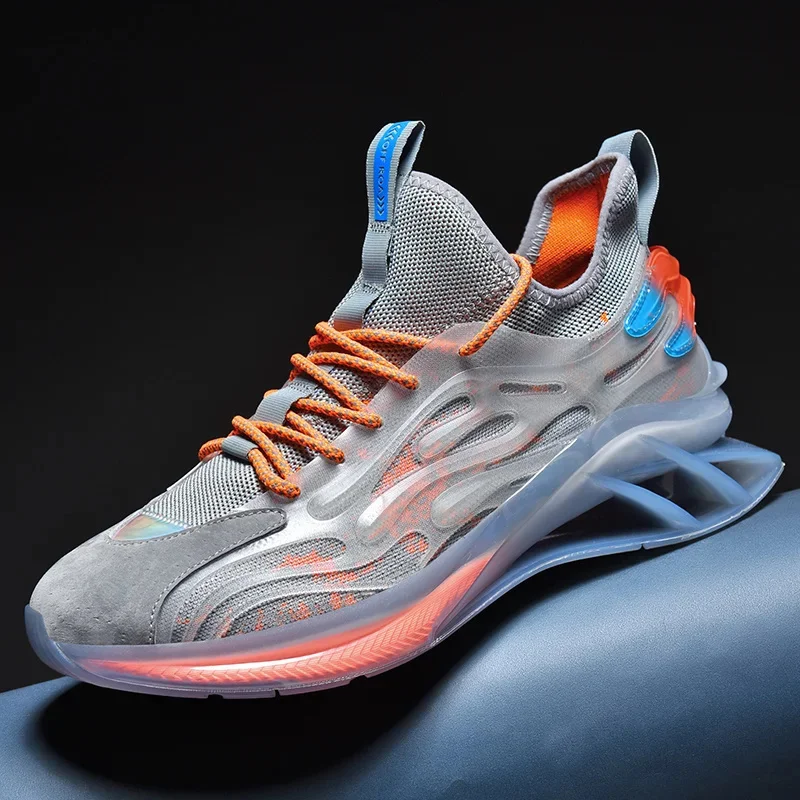 New Designer Reflective High Top Men Sneakers Breathable Running Shoes for Men Young Run Gym Trail Outdoor Walking Sports Sh