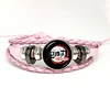 Anime Demon Slayer Braided Bracelet Cosplay Season 3 Swordsmith Village Prop Kamado Tanjirou Nezuko Figure Couple Bracelets Gift 6
