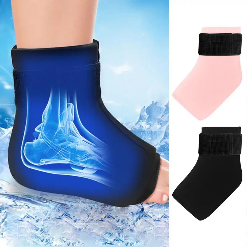 

Ankle Foot Ice Pack Wrap Hot & cold Compression Therapy Reusable Gel Cold Pack for Injuries Achilles Tendon Injuries Heel relief