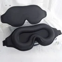 3D Block Out Light Sleeping Eye Mask Memory Foam Silk Sleep Mask Women Men For Eyes Sleep Masker Eye Shade Blindfold Sleep Aid 2