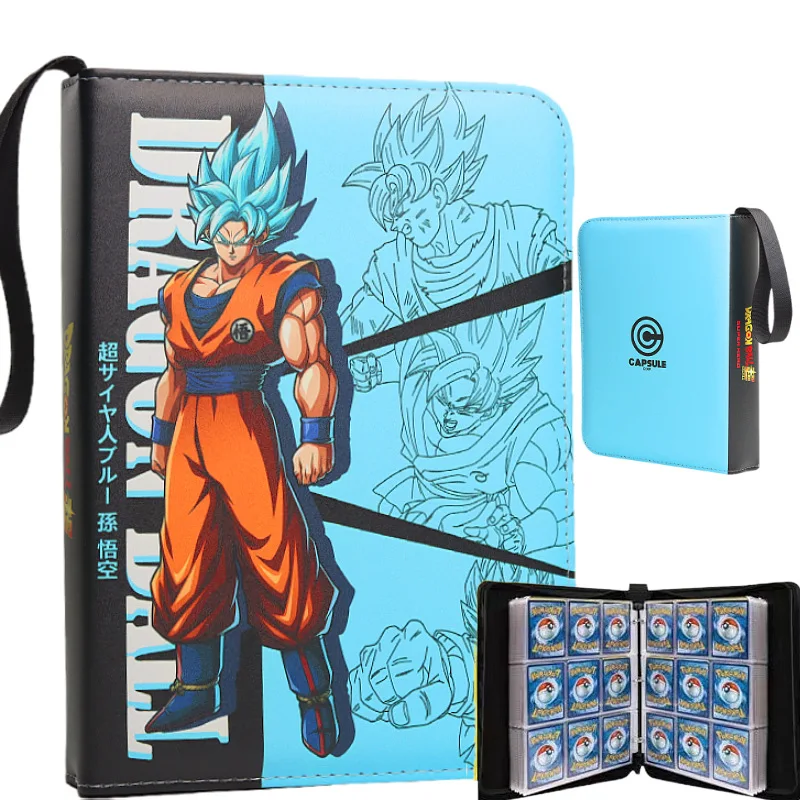 Anime Dragon Ball Game DBSCG Card Book Album 9 Cells Large Capacity 50 Transparent Inner Pages 900Pcs Collection Gifts Toys