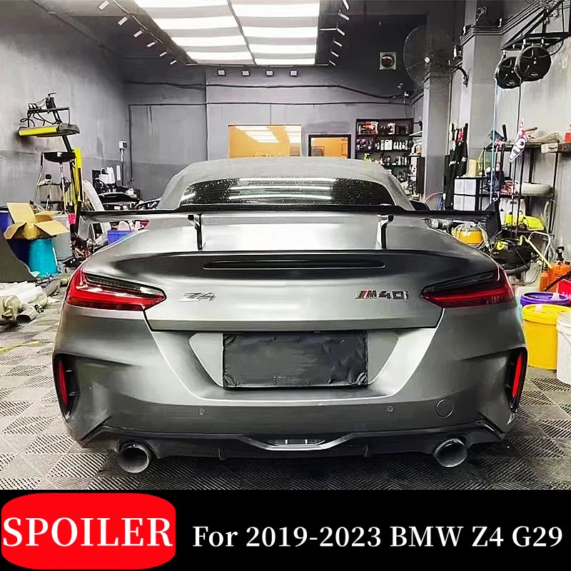 

For 2019 2021 2022 2023 BMW Z4 G29 Real Carbon Fiber Rear Trunk Lid Lip BodyKit Spoiler Wings Exterior Tuning Accessories Part