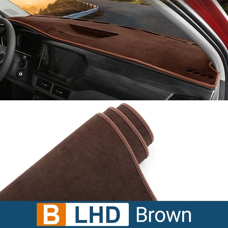 Cubierta de salpicadero de coche, alfombrilla antideslizante para Volkswagen VW T-CROSS TCROSS 2019, 2020, 2021, 2022, 2023