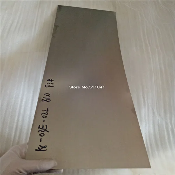 

Nitinol plate NiTi sheet,super elastic Nitinol SMA plate sheet 1.5mm thick 145mm width 1100mm long
