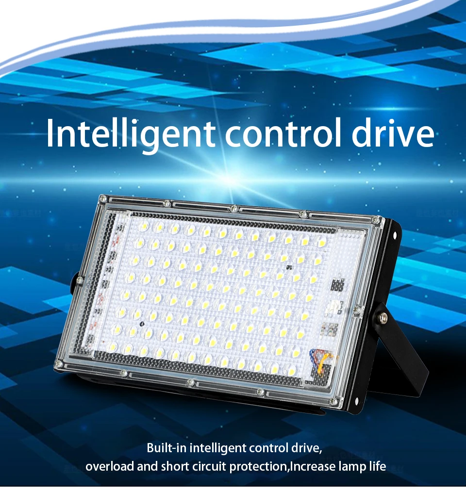 LED Flood Light IP65 Waterproof AC 110V 220V 50W 100W Outdoor Garden Projector S253e3d42475143059682331c9021b460Q