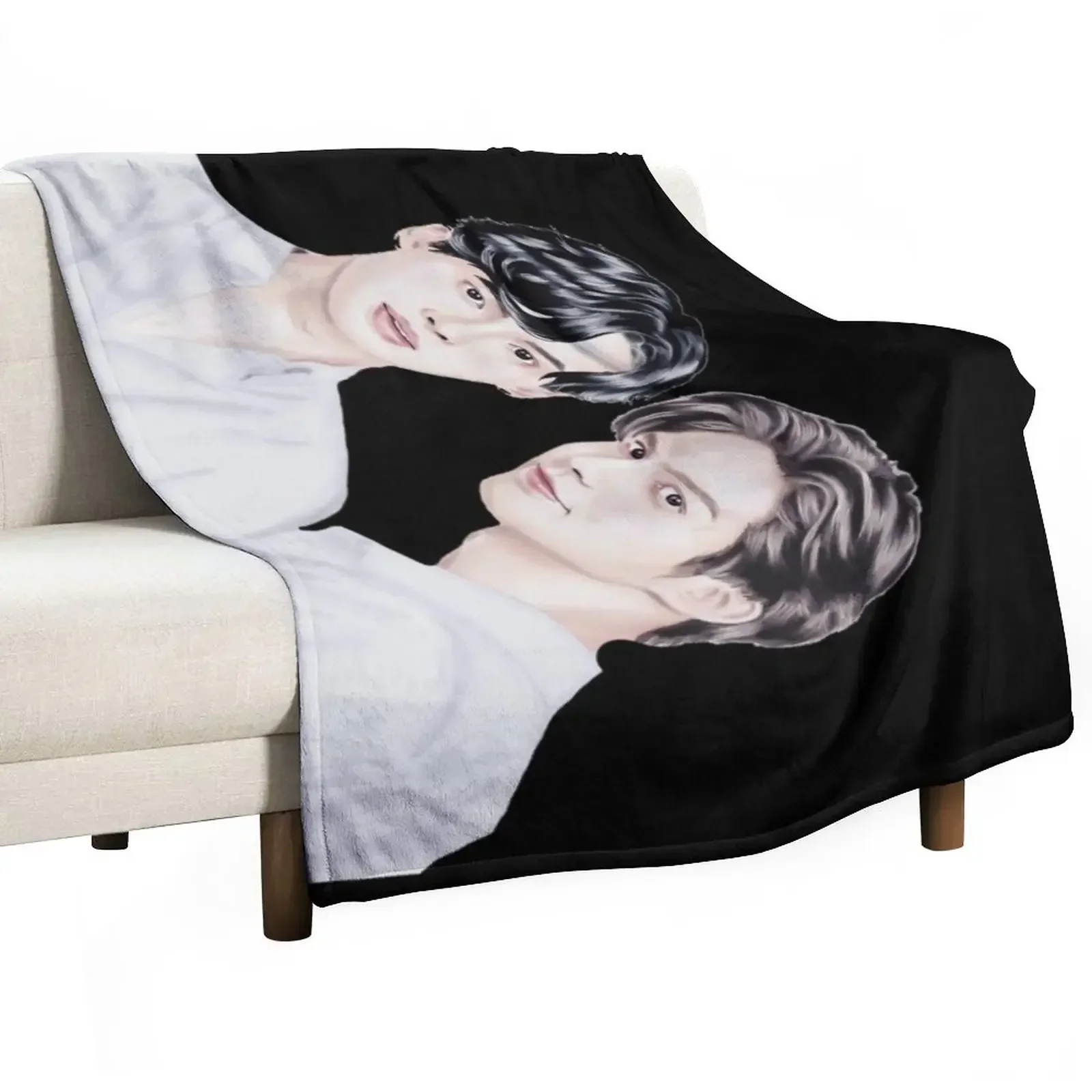 

Brightwin fansart Throw Blanket Extra Large Throw bed plaid Blankets