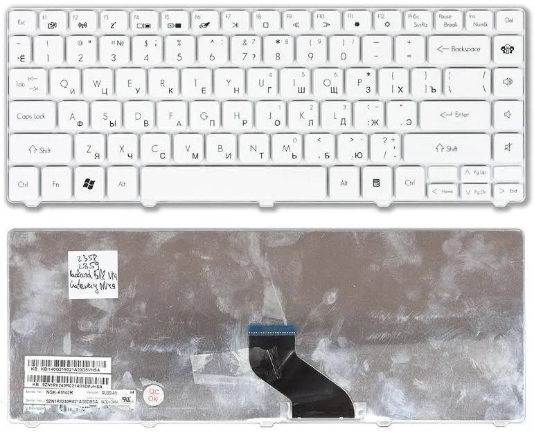 Клавиатура для Acer Aspire 4551G Русская белая | Компьютеры и офис