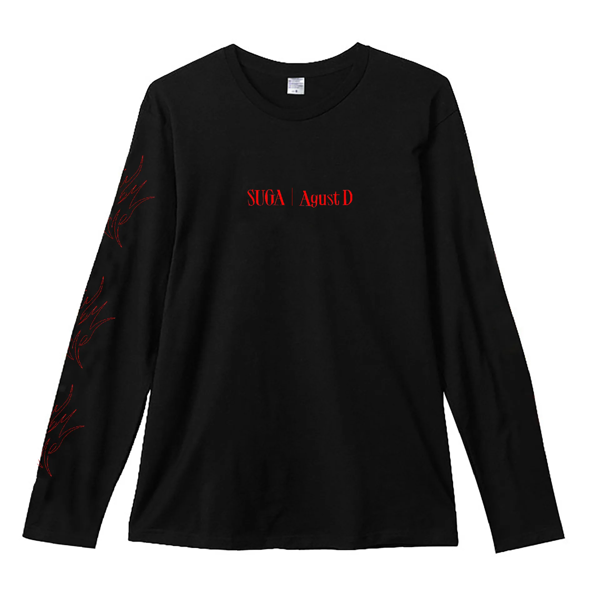 SUGA AGUST-D long sleeve t shirt （material：cotton） - AliExpress