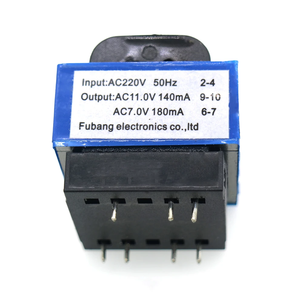 High quality new microwave oven transformer AC 220V to 11V/7V 140mA/180mA 7-pin PT-6329A of Microwave Oven Parts