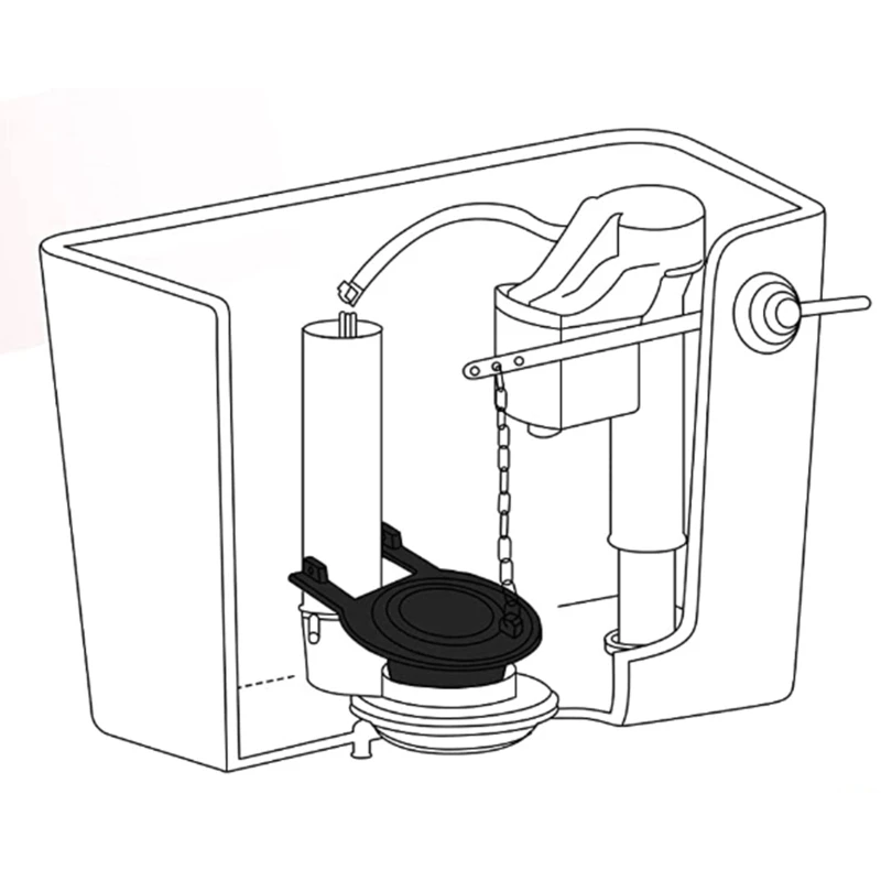 Toilet Tank Accessories 2-inch Universal Toilet for Tank Flapper Long Lasting Seal Flapper Replacement Water Saving High Performance Easy to Ins