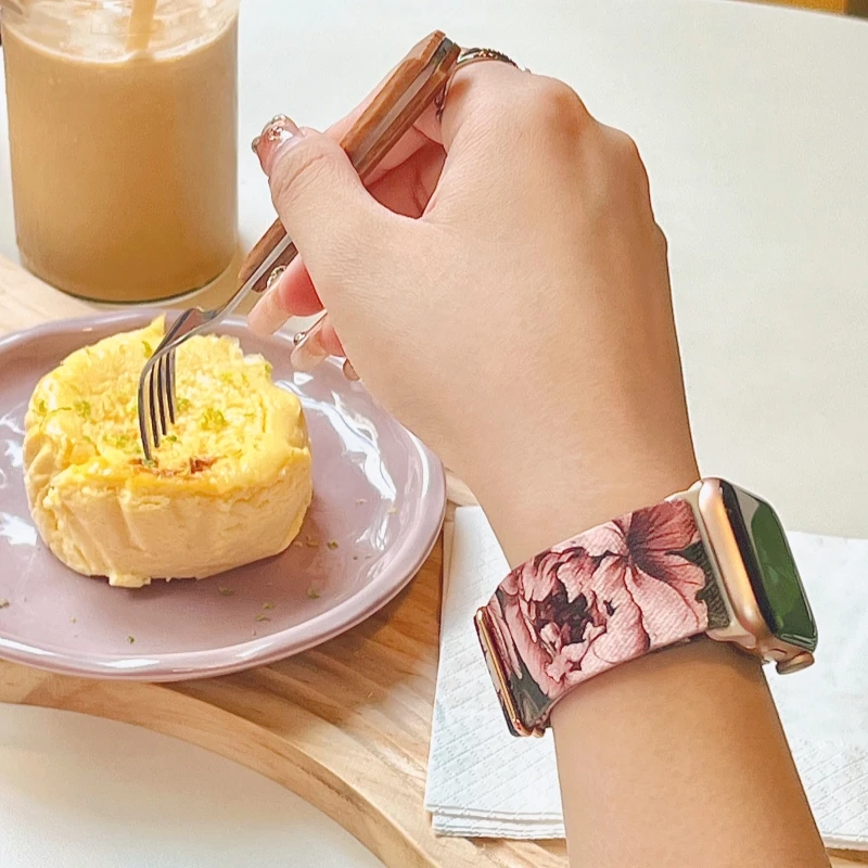 Gradient Color Nylon Adjustable Straps for iWatch