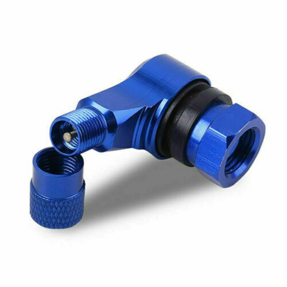 2 Couvercles De Valve De Pneu 90° En Alliage Aluminium 11,3mm - Avec Joint Caoutchouc, Couleur Verte