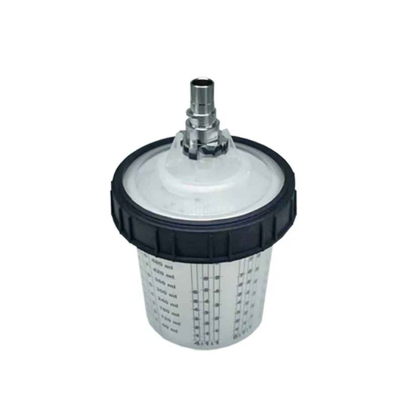 

350ml Spray Gun Pot Disposable Can Car Paint With Graduated Paint Mixing Cup Disposable And Suitable For Sata Adapter