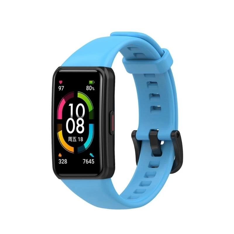 Adjustable Silicone Smartwatch Strap - Anti-Scratch Design