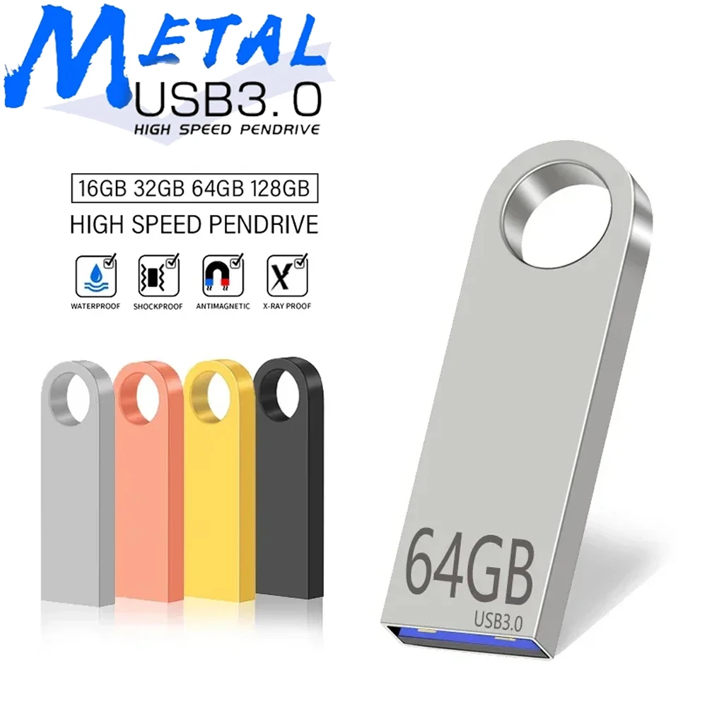 USB 3.0 PenDrive 8GB 16GB 32GB Cle USB Flash Drives 64G clé USB haute vitesse Portable SSD mémoire clé USB 8GB