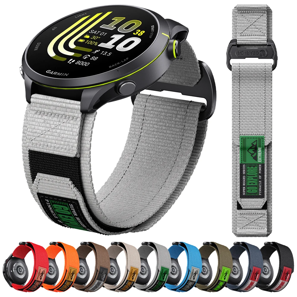 Versatile Sports Nylon Watch Strap - 22mm/20mm, Breathable and Durable Wristband