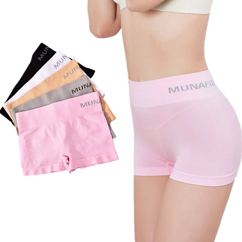 Boxers Women's Seamless Mid-waist Letter Pants Shapeing And Hip Lift Pants Boxers seamless panties