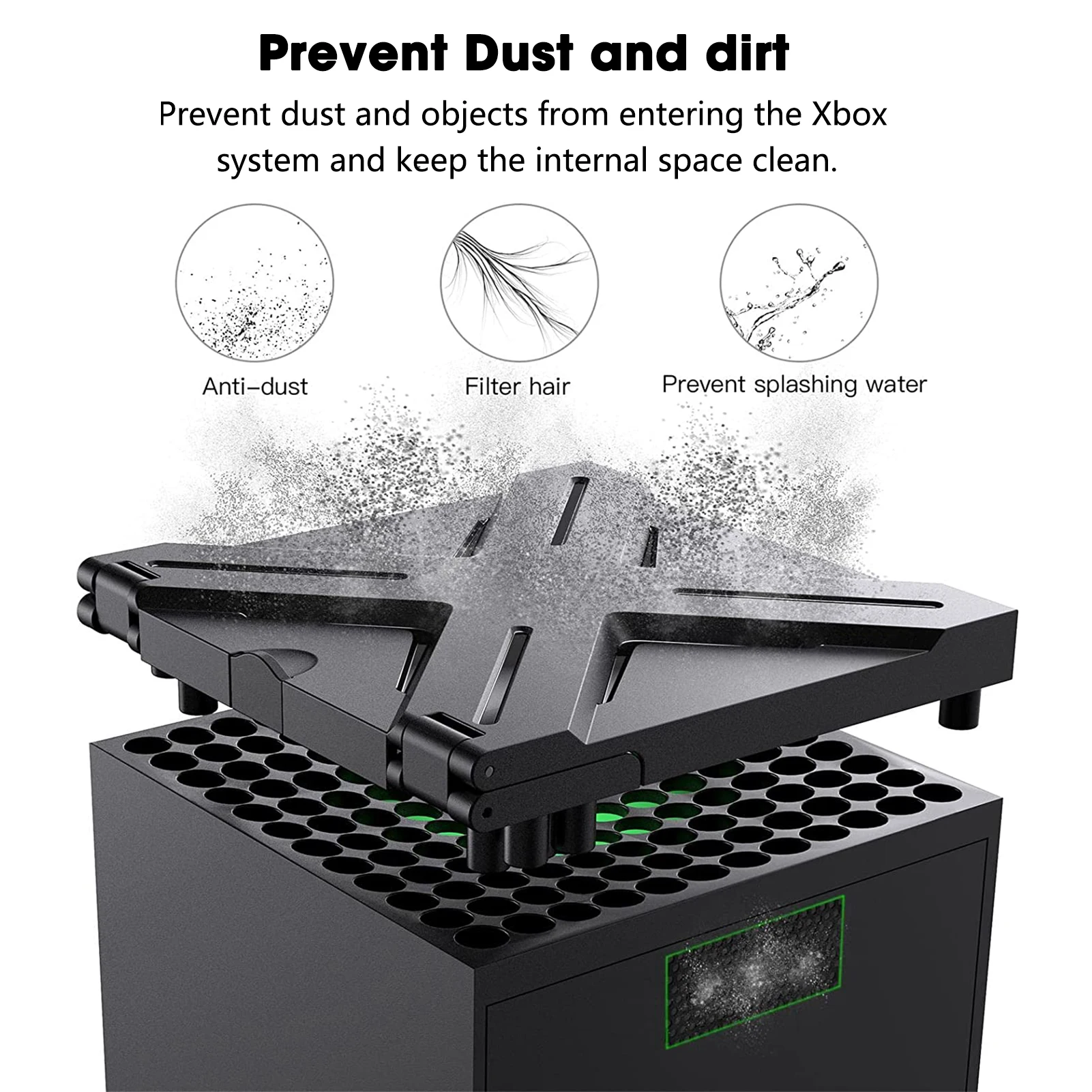 Game Console Dust Cover Dustproof Case For Xbox Series X/S Host Top