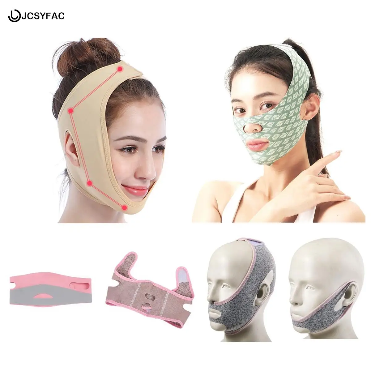 

V Face Slimming Belt Facial Cheek Bandage Facial Slimming Bandage Mask Slimming Thin Belt Firm Lifting Band Anti-Wrinkle Strap