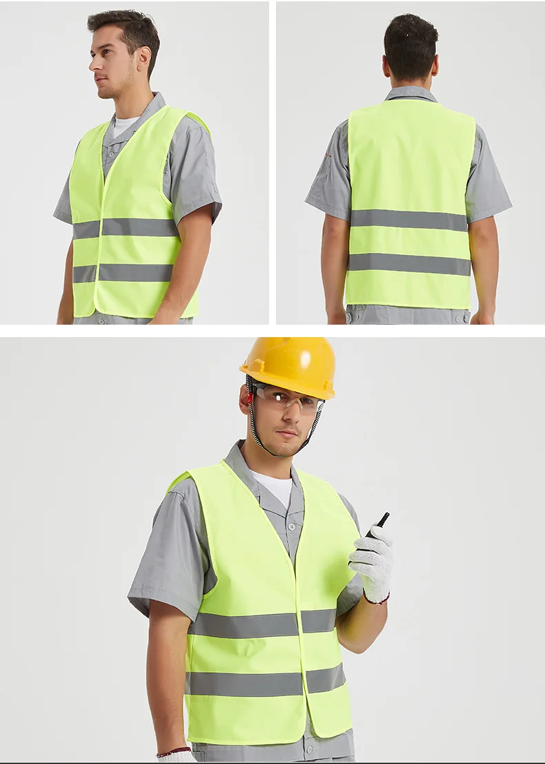 Reflective Safety Vest Breathble Sleeveless with Reflective Stripes for Workers