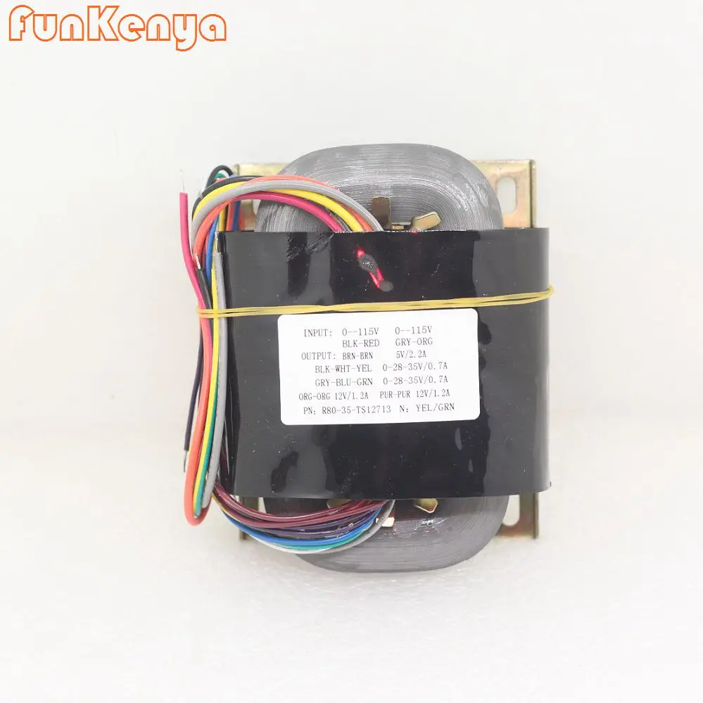 

DIY R Core Amplifier Transformer 100VA Primary 0-115V,0-115V Hifi Preamp Amp Dual 0-28V-35V, 0-5V ,Dual 0-12V