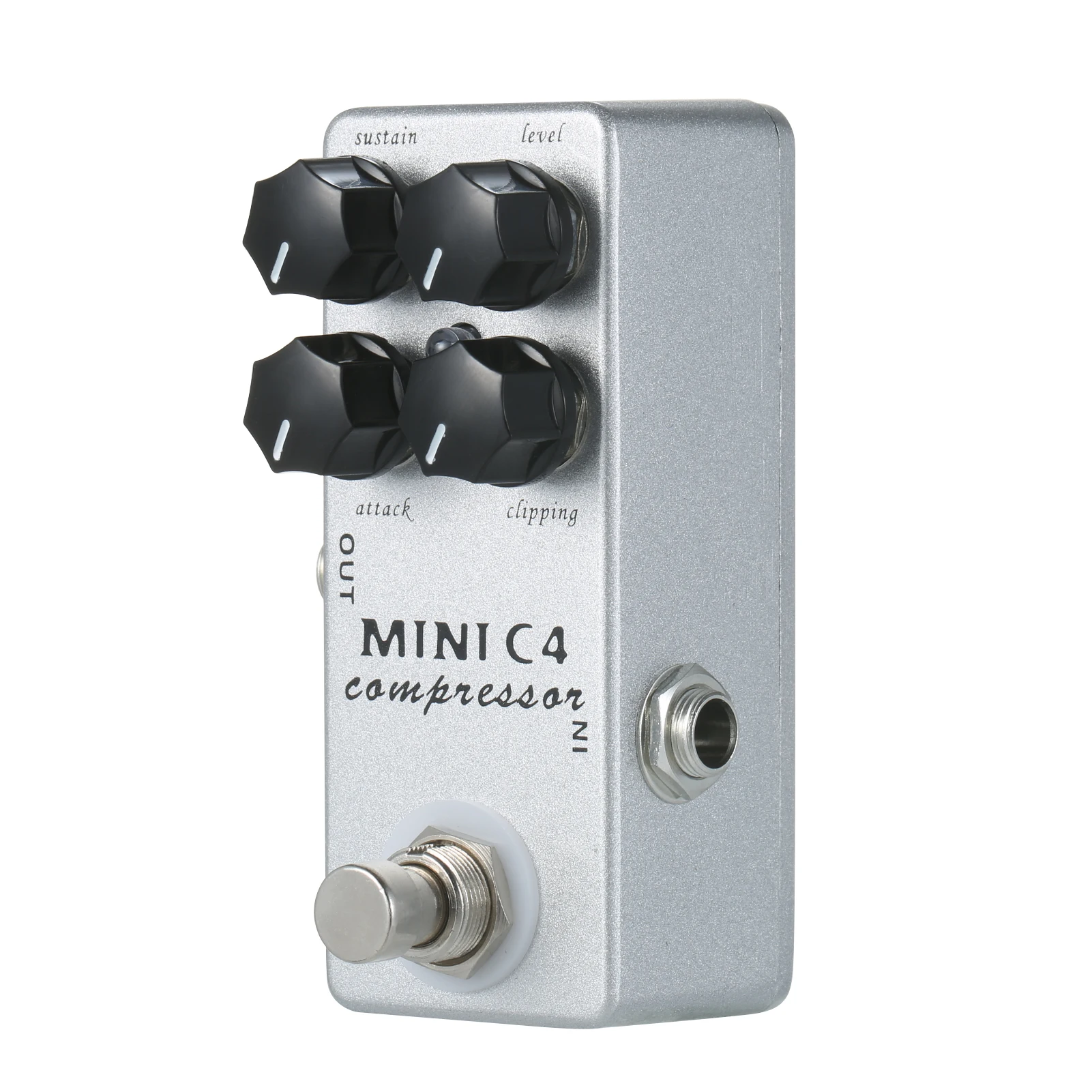 MOSKYAudio 미니 C4 컴프레서 기타 이펙트 페달, 트루 바이패스