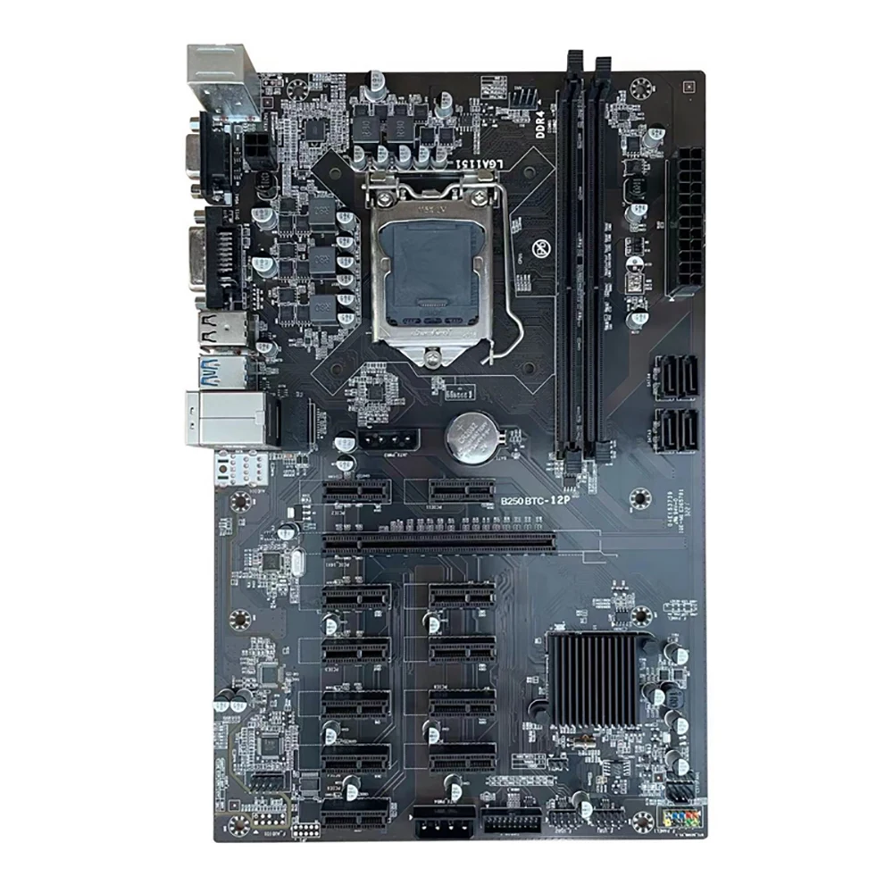 마이닝용 마더보드 B250 MINING EXPERT BTC 12 카드 12GPU LGA1151 DDR4 12 그래픽 메인보드 B250 BTC-12P
