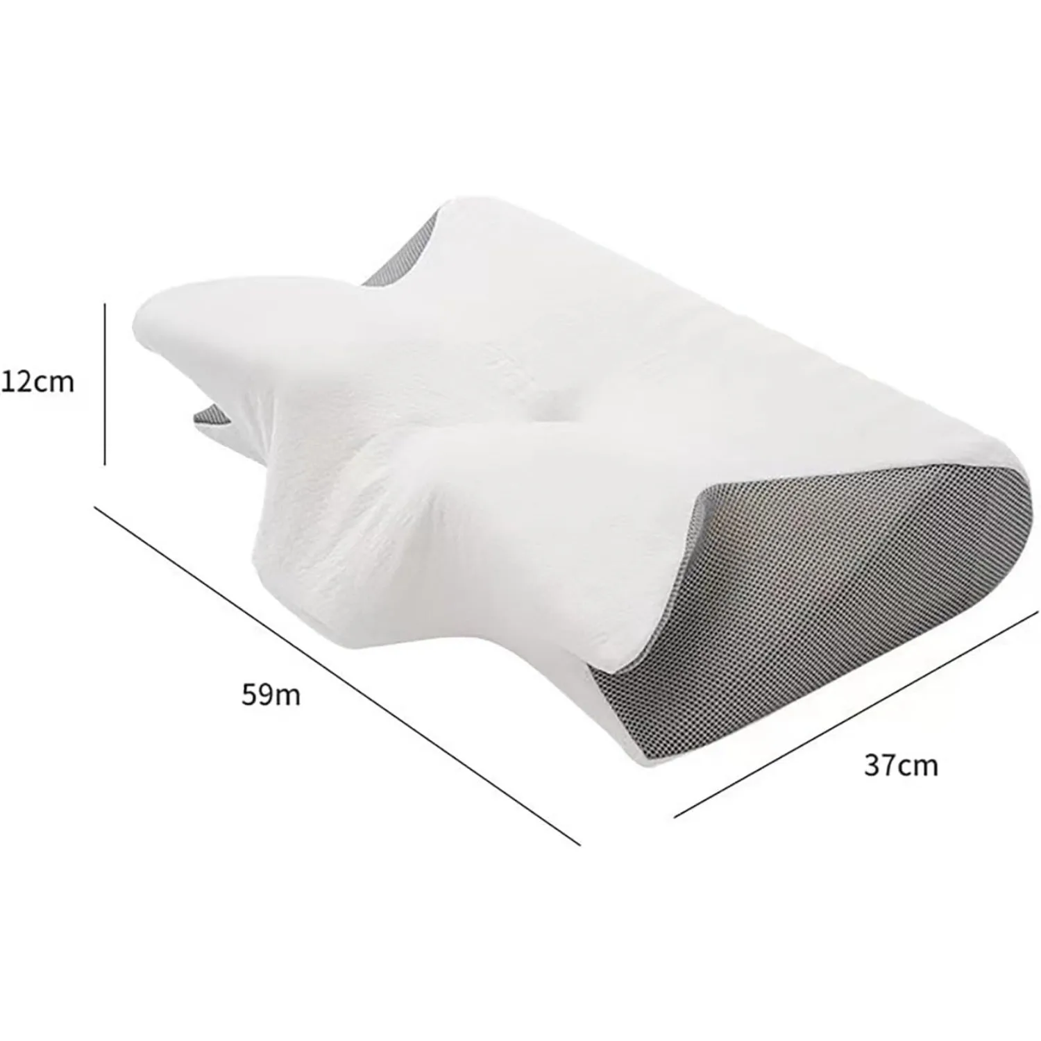 Stitching Color Pillow Memory Foam Cervical Ergonomic Contoured Orthopedic Relaxing Cervical Pillow Versatile Support PillowHome 6