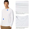 Men's Shirts Sun Protection Shirts Uv Spf Upf 50+ Long Sleeve Stretchy Tops Rash Guard Fishing Running Quick Dry Lightweight 2