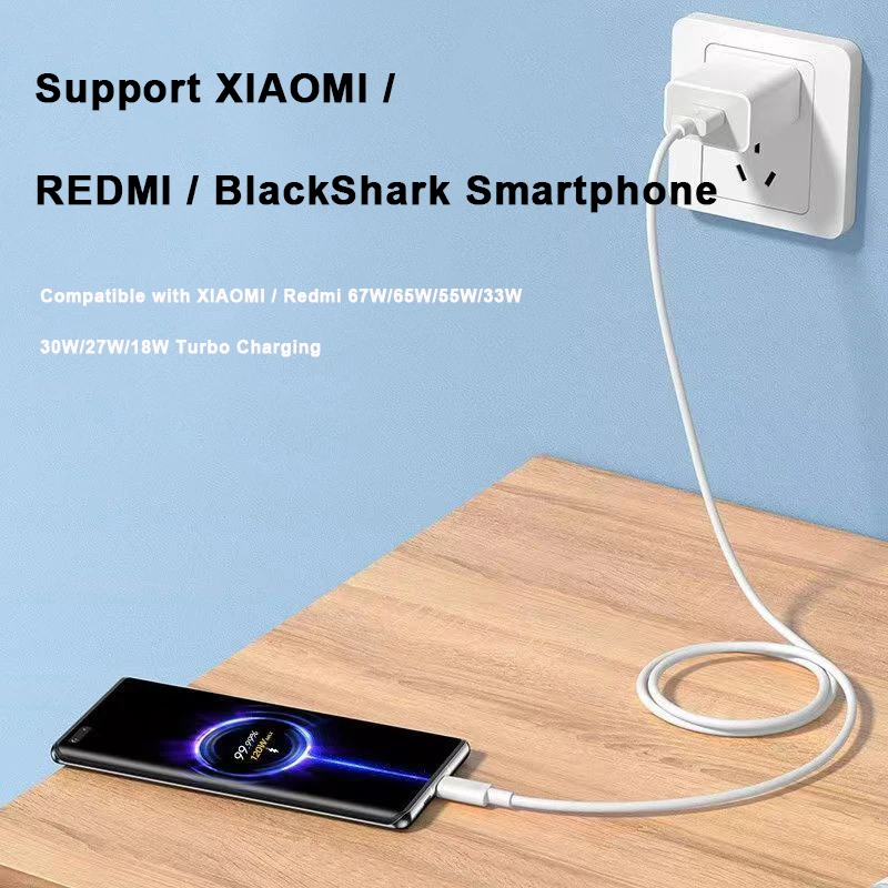 33w 67w Xiaomi Fast Charger Original Mi Turbo Charge Eu Phone Cargador  Redmi Note 11 10 Poco M2 Pro Mi 10s Blackshark 2 Chargeur