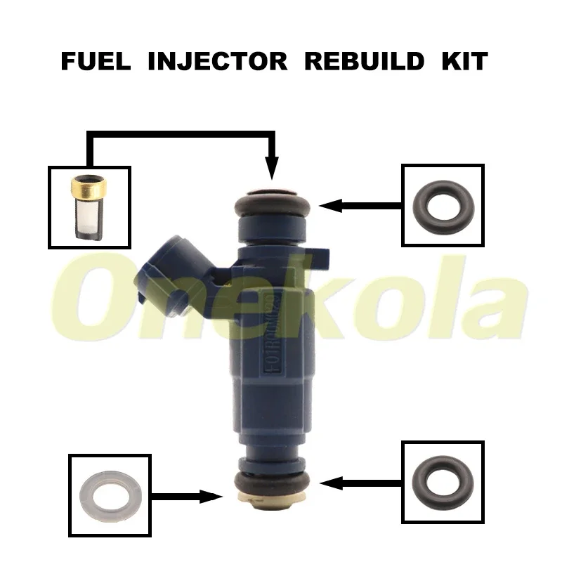 Fuel Injector Repair Kits for Geely Volkswagen 3000 Vista 06 B52.0 OEM: F01R00M029