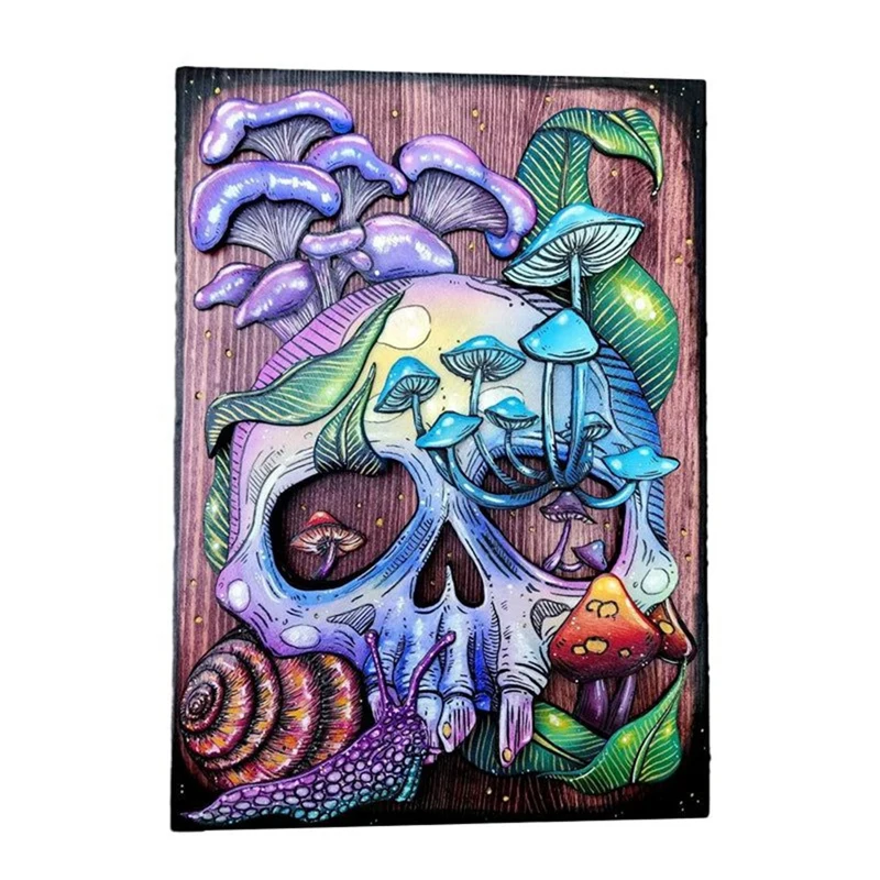 

Skull And Nature Key Box Skeleton Pure Handmade Wooden Skeleton Box For Halloween Easy To Use
