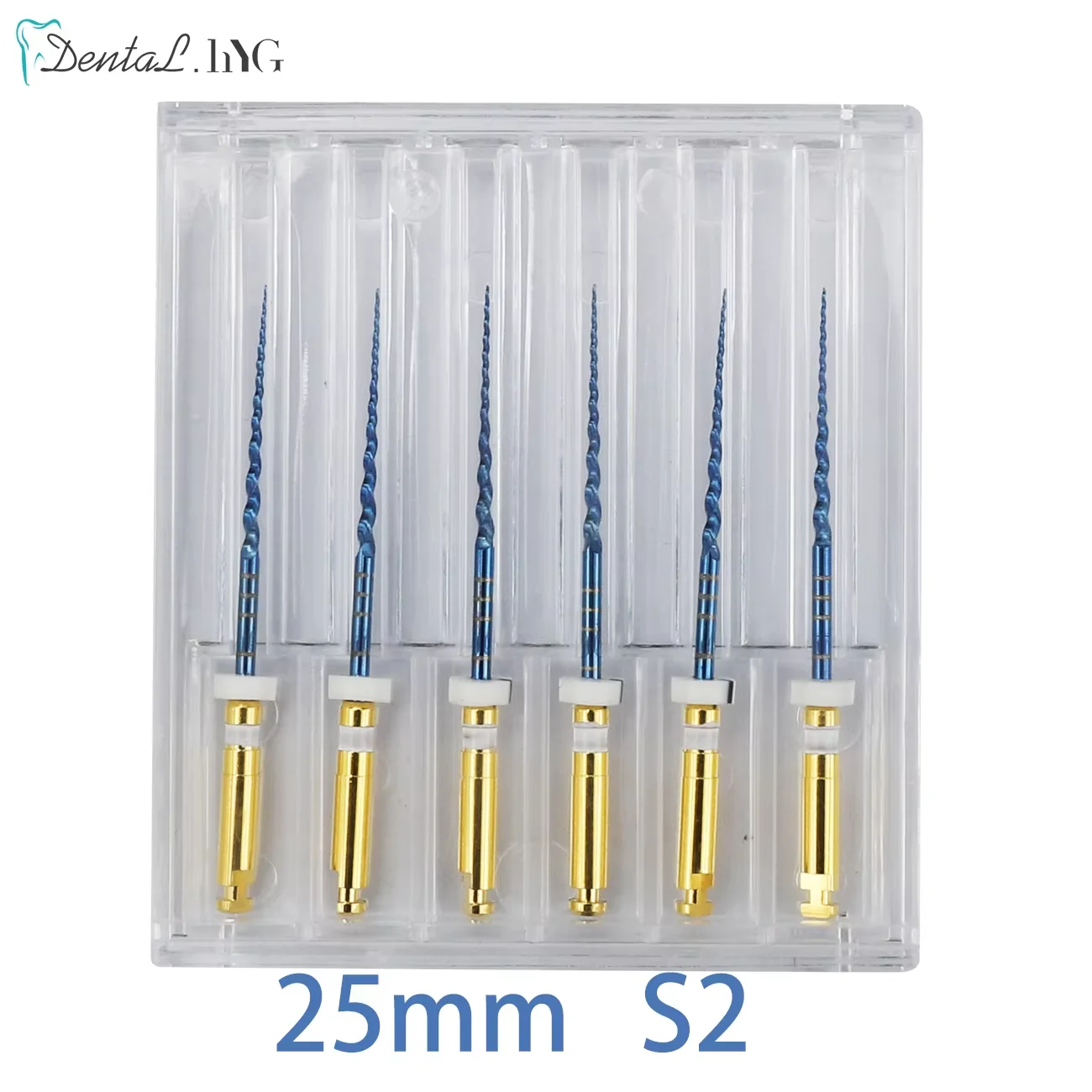 Premium Gold Endodontic Rotary Files - Nickel Titanium Dental Instrument