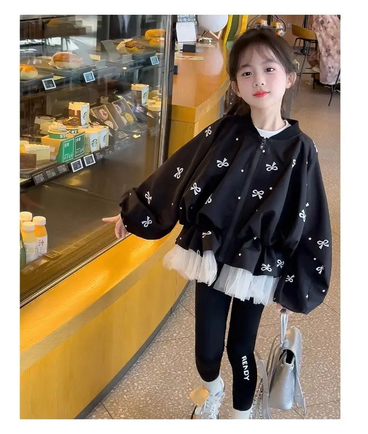 Girls Cartoon Jacket Back View