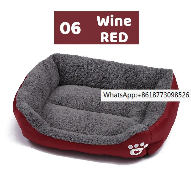 

19Colors Large Pet Cat Dog Bed Warm Cozy Dog House Soft Fleece Nest Dog Baskets Mat Waterproof Kennel Chew Proof Dog Bed