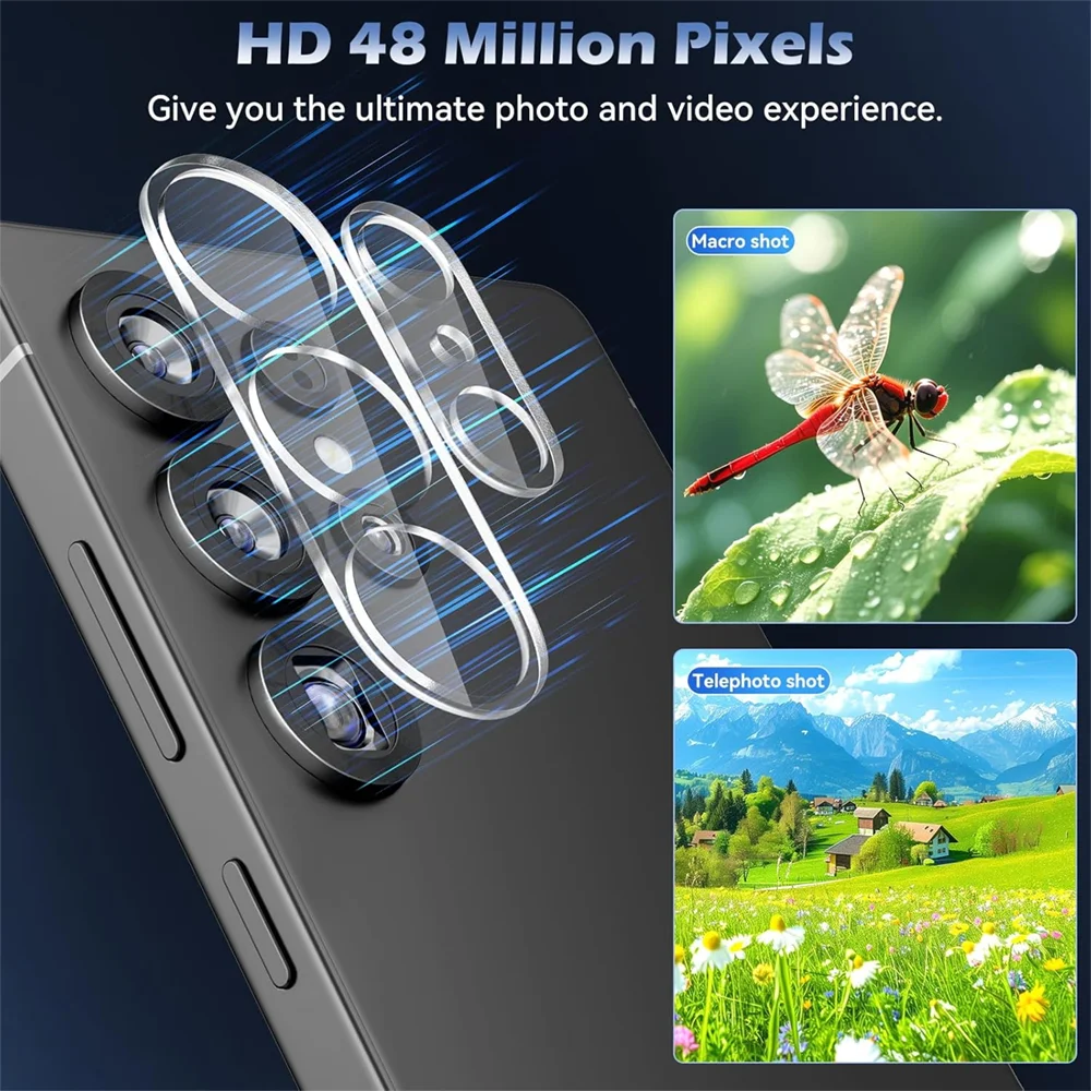 Tempered Glass Camera Protector - HD Clear Back Lens Cover, 1/3/5 Pack
