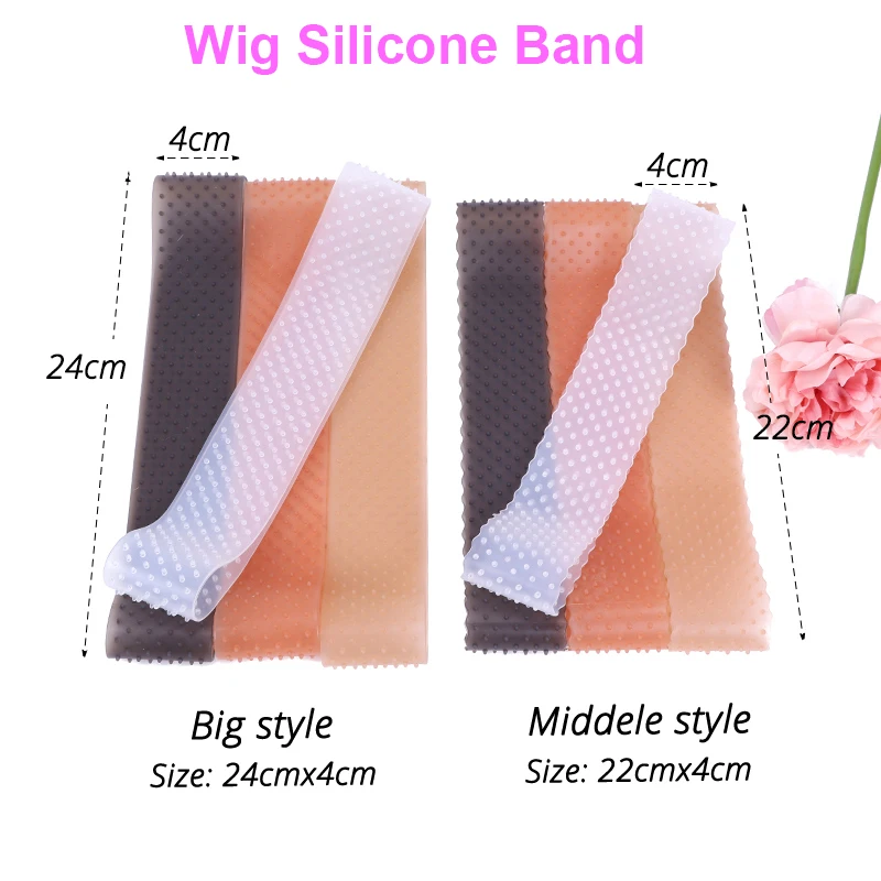 4Cm Silicone Wig Band To Hold Wigs Transparent Wig Band For Edges Non Slip Wig Grip Headband Elastic Soft Wig Holder Accessories