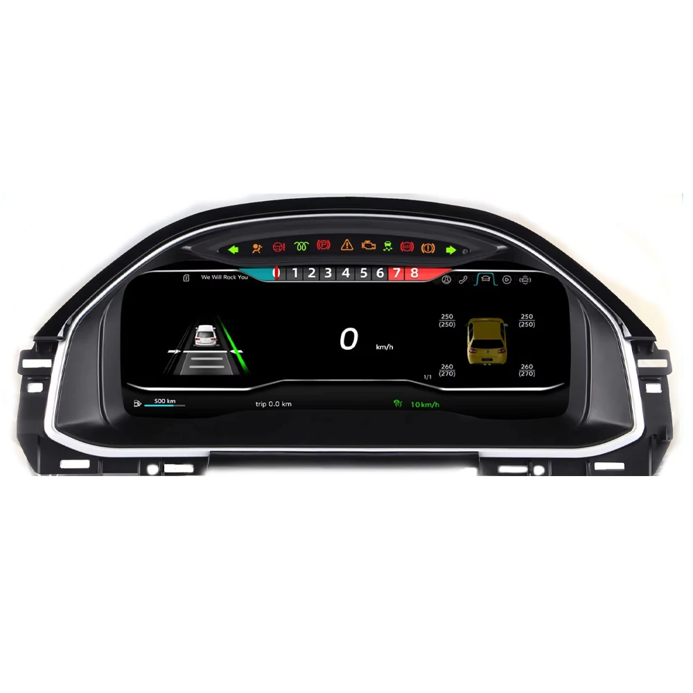 Panel de Instrumentos Digital LCD de 12.3 Pulgadas para Volkswagen Bora 2016-2018, Tablero de Instrumentos, Velocímetro, Cabina Virtual 1