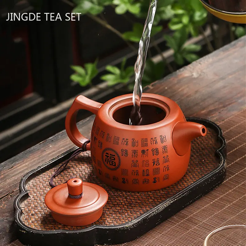 Master Handmade Yixing Purple Clay Tea Pot Tradition Dahongpao Filter Beauty Kettle Chinese Zisha Tea Set Household Drinkware