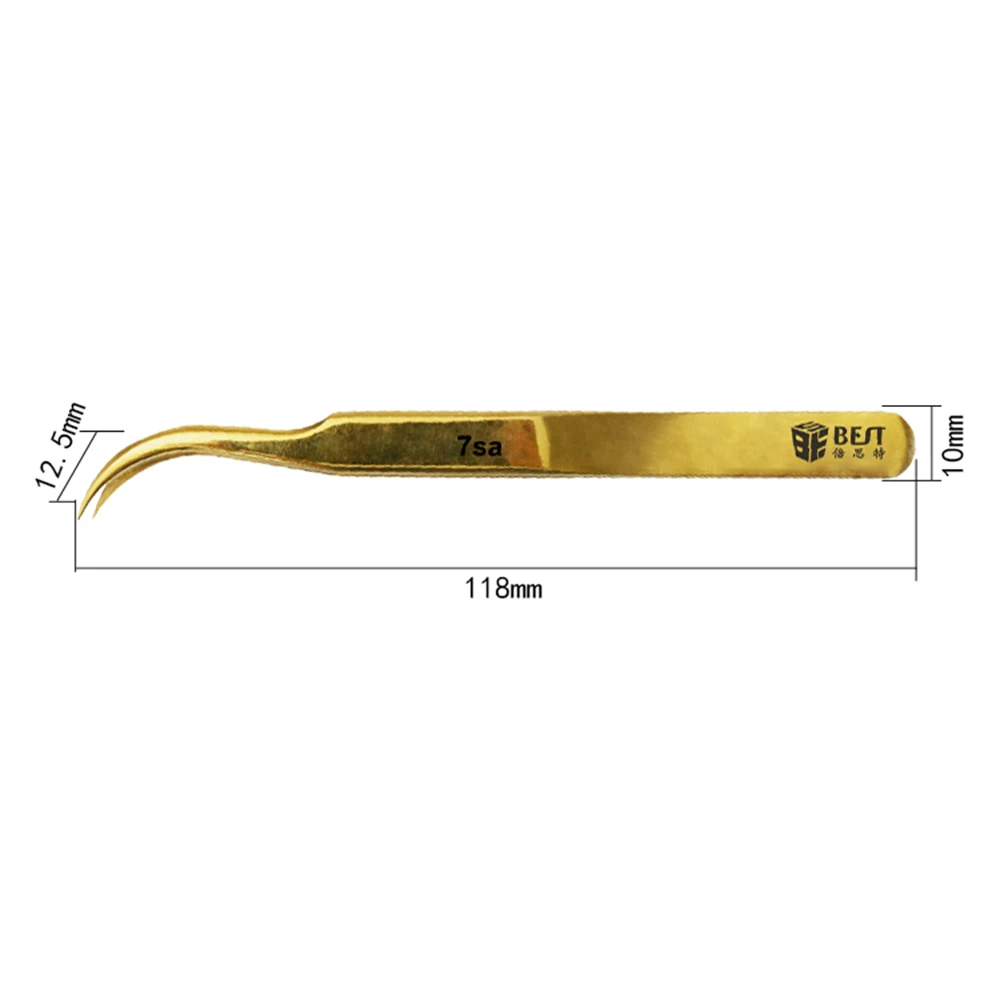 Anti-static Tweezers Stainless Steel Forceps Eyelash Extension Tweezers Electronic Set Phone Logic Board Maintenance