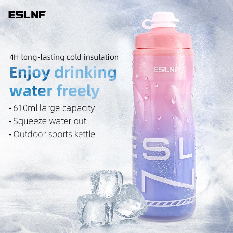 Insulated 610ml Durable Water Bottle for Cycling and Outdoor Sports - Keeps Drinks Cold