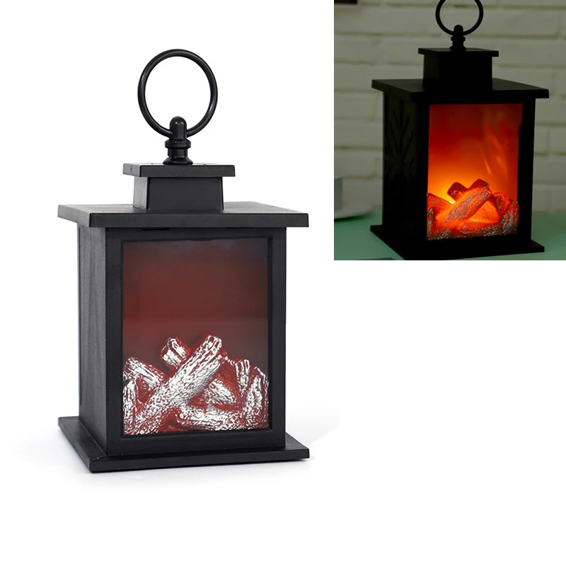 

Led Simulation Fireplace Light Lamp Portable Living Room Flame Effect Light Retro Fireplace Lamp for Christmas Home Decoration