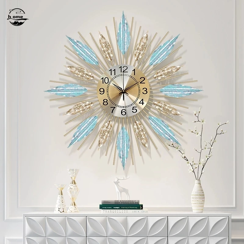 Metal Fashion Creative Shimmer Wall Clock 3 Metal Fashion Creative Shimmer Wall Clock 3