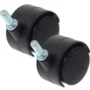 2 Pcs Clothes Drying Rack Pulley Cart Casters Replacement Wheels Home Furniture for Outdoor 3