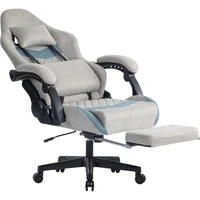 Gaming Chair for Adult, Computer Chair with Adjustable Lumbar Support Headrest and Footrest Large Size Reclining Gaming Chairs 1