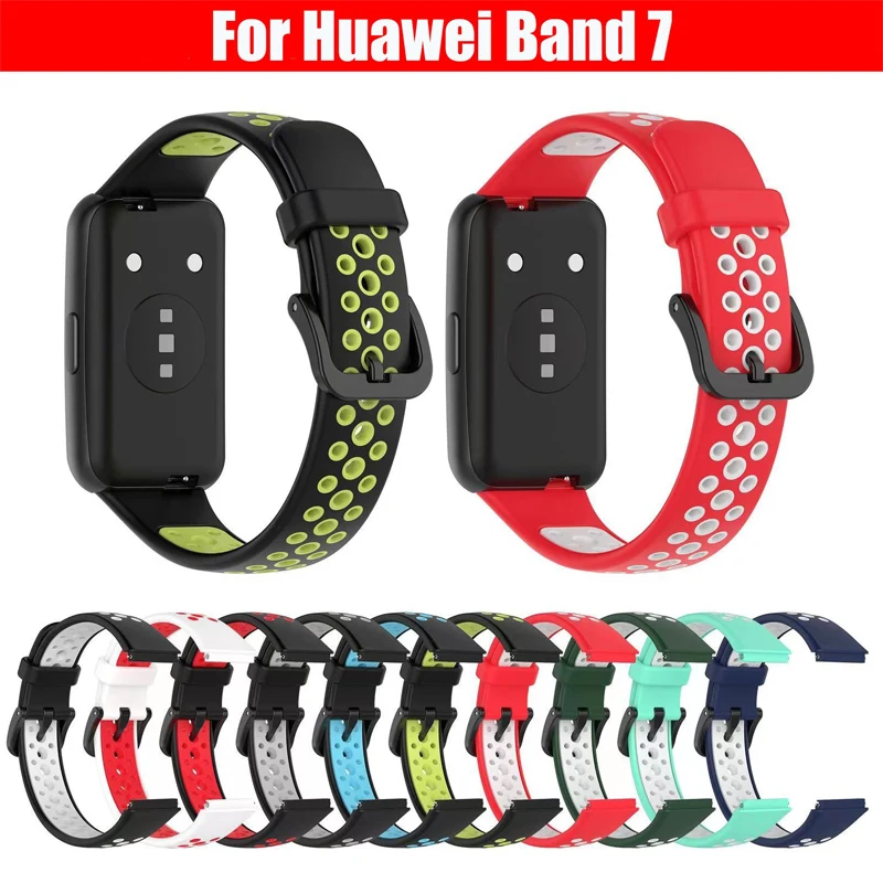 Silicone Strap For Huawei Watch Band 7 Strap Accessories Smart Replacement watchband Wristband correa bracelet for Huawei Band 7 for ticwatch e3 strap wriststrap for ticwatch gth watch band 20mm silicone wristband bracelet watchband replace accessories