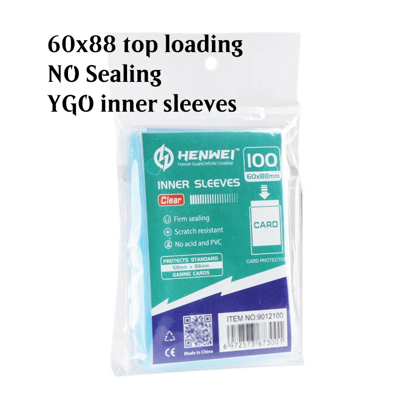 100ct Hengwei Special Size Board Games Ticket to Ride YGO MINI Cards Transparent Clear Card Sleeves Protectors Cover Sealing