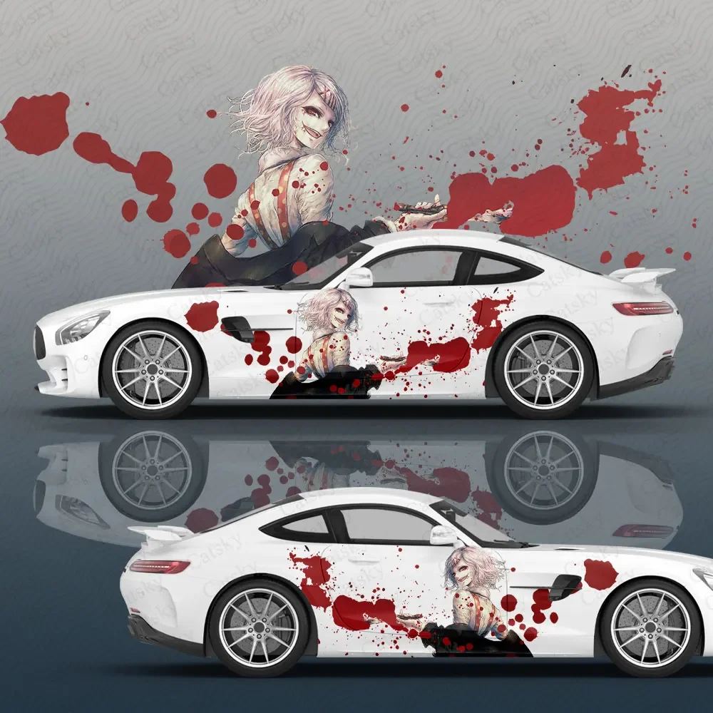 

Blood Tokyo Ghoul Anime Car Body Stickers Anime Itasha Vinyl Car Accessories Side Decal Sticker Car Sticker Auto Decoration Film